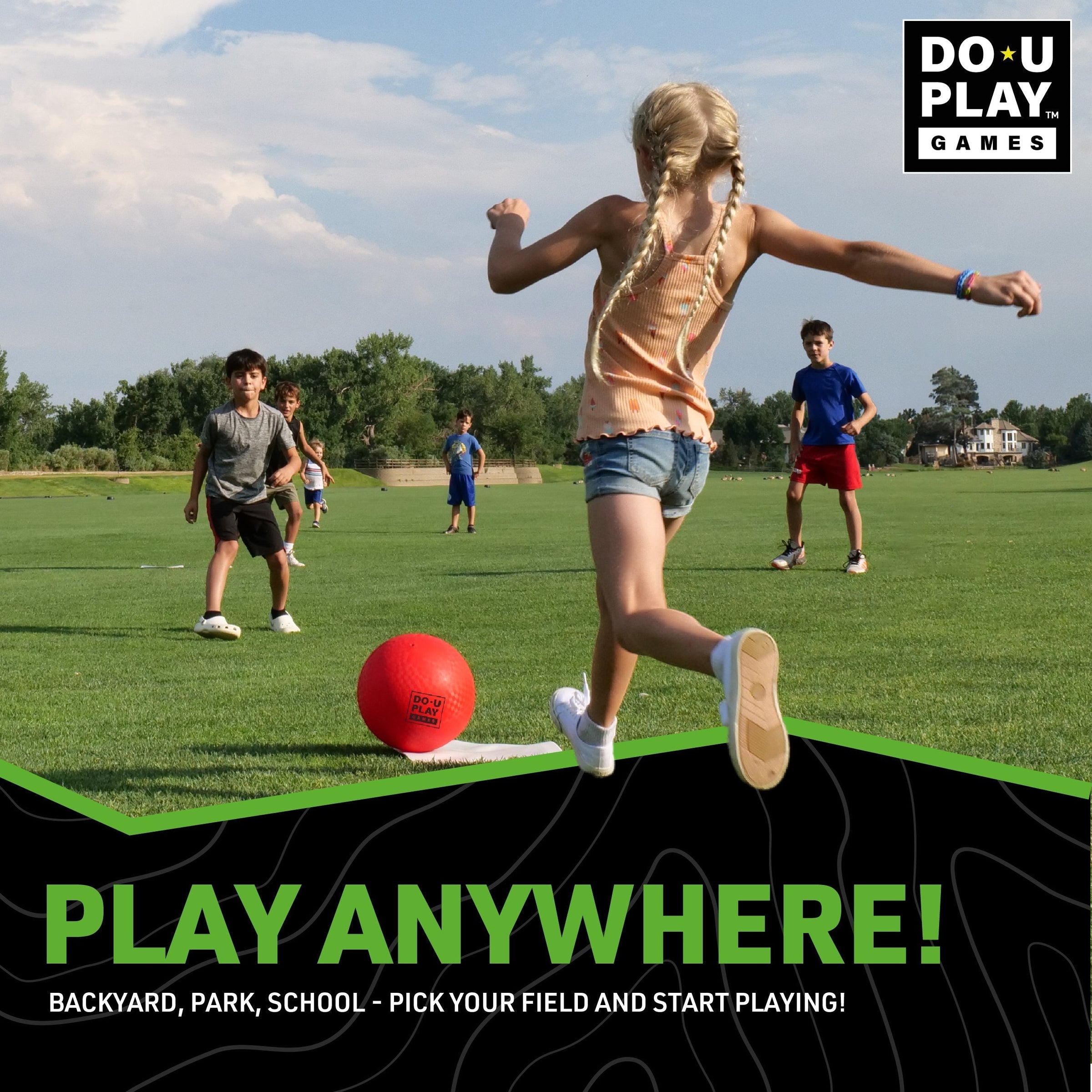 Kickball Gear - Portable Game Kit with Durable Equipment for Backyard Sports Fun