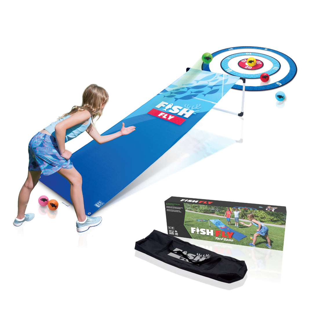 fish fly yard game outdoor skee ball
