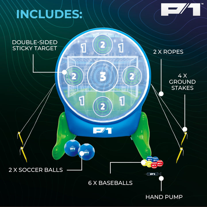 Soccer target game on the Multizone Sports Tower