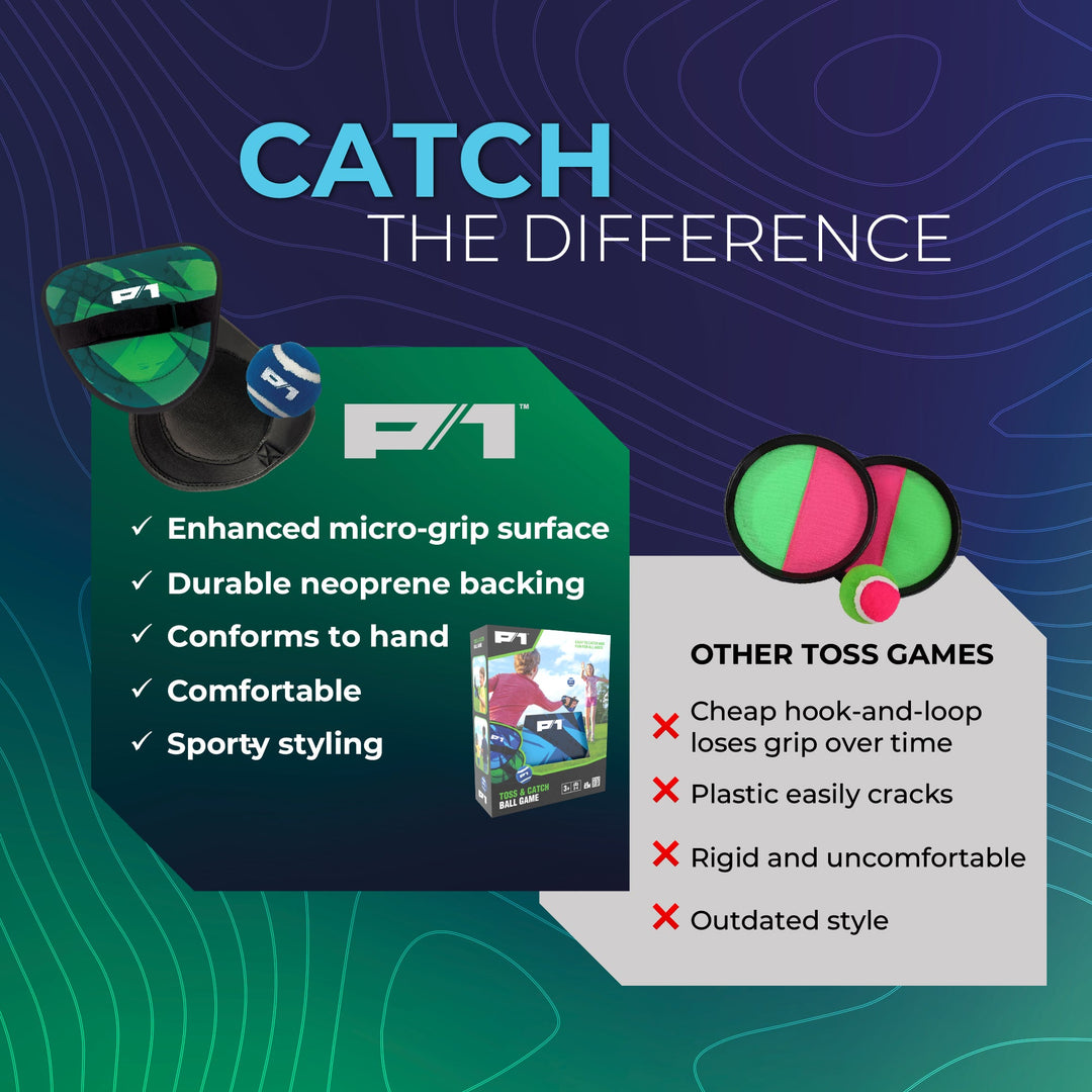 Kids outdoor paddle catch game set with lightweight balls for active play and coordination training